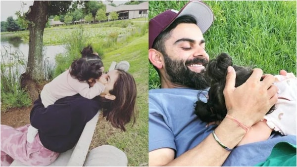 Anushka Sharma and Virat Kohli with Vamika