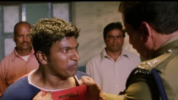 Puneeth Rajkumar and Avinash in Appu