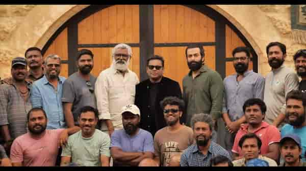 AR Rahman meets Blessy and Prithviraj Sukumaran at Jordan