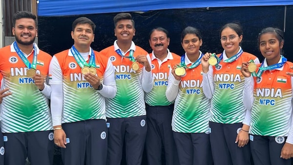 Archery World Cup 2024 - India dominates with hat-trick of gold in men's, women's, and mixed compound events