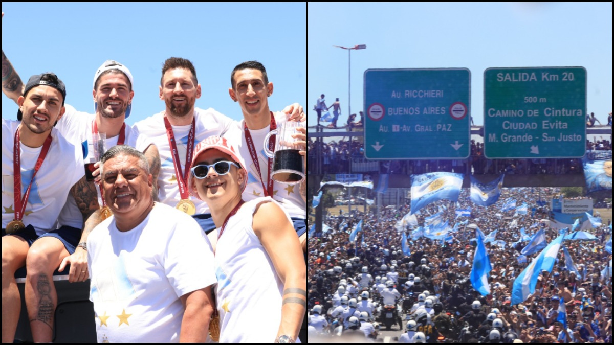 FIFA World Cup: Messi and Co evacuated by helicopter after Argentina fans swarm victory bus in Buenos Aires