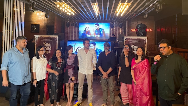 Ghore Pherar Gaan: Parambrata Chatterjee, Ishaa Saha, and others launch the music