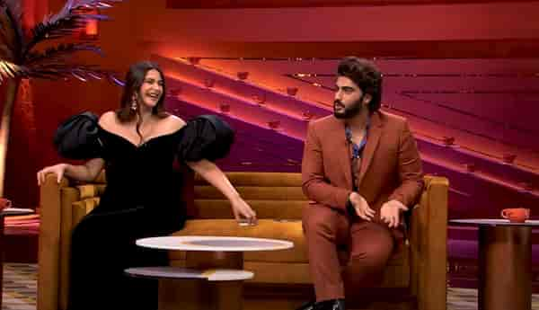 Koffee With Karan 7 BTS: Sonam Kapoor and Arjun Kapoor get 'decked up' on Karan Johar's set, watch video