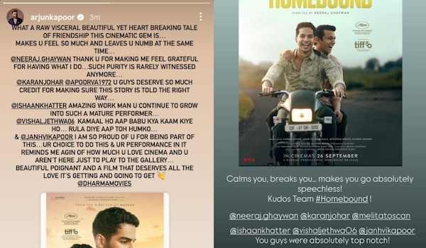 Arjun Kapoor and Vicky Kaushal via Instagram Stories