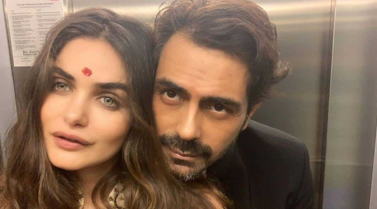 Arjun Rampal and Gabriella Demetriades