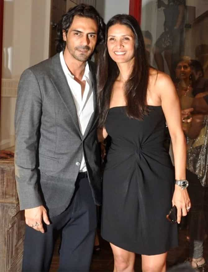 Arjun Rampal and Mehr Jesia