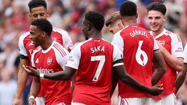 Arsenal vs Leeds. Photo via Premier League.