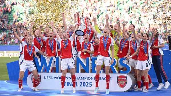 Arsenal win 2024/25 Women's Champions League. Image | Arsenal