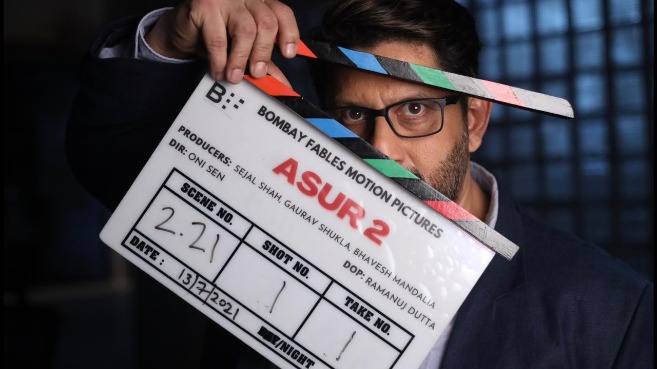 Arshad Warsi on Asur sets.