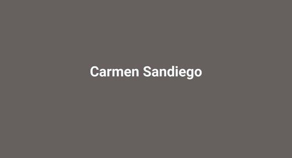 Carmen Sandiego 