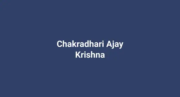 Chakradhari Ajay Krishna