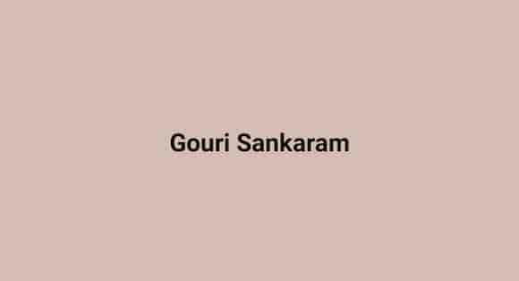 Gouri Sankaram