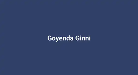 Goyenda Ginni