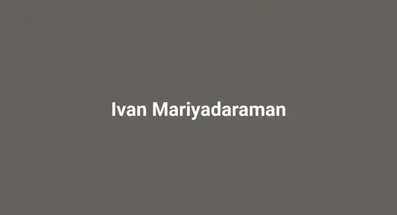 Ivan Mariyadaraman