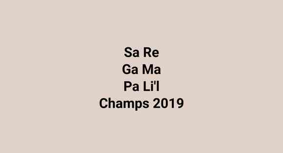 Sa Re Ga Ma Pa Li'l Champs 2019