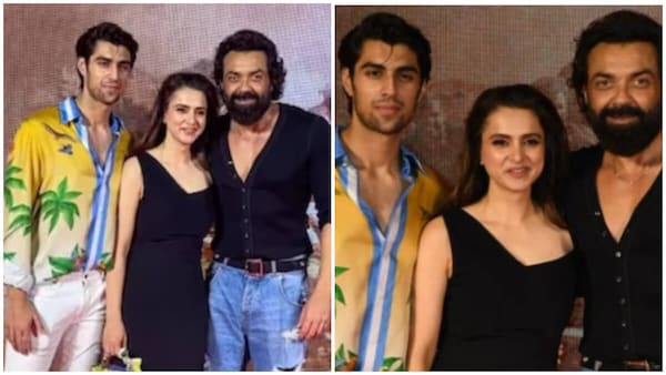 Bobby Deol’s son Aryaman Deol steals the show at Gadar 2 success bash, fans call him ‘hero material’