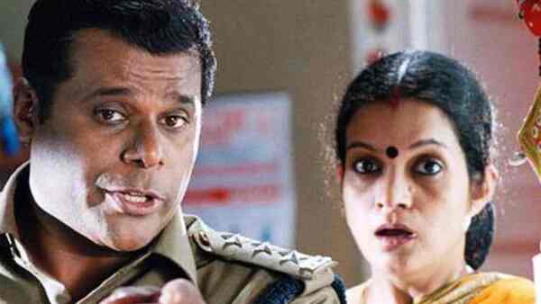 Ashish Vidyarthi and Janaki Sabesh in a still from Ghilli