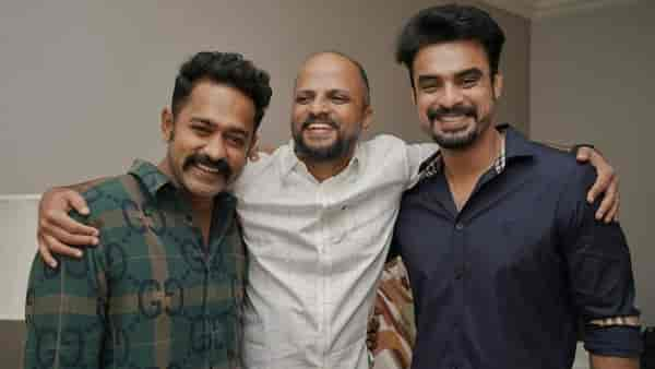 Asif Ali, Jude Anthany Joseph, and Tovino Thomas (Courtesy: Jude Anthany Joseph/Instagram)