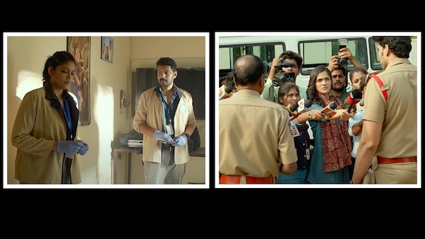 Atharva sneak peek out - Karthik Raju, Kalpika Ganesh investigate a triple-murder case in this single-shot sequence