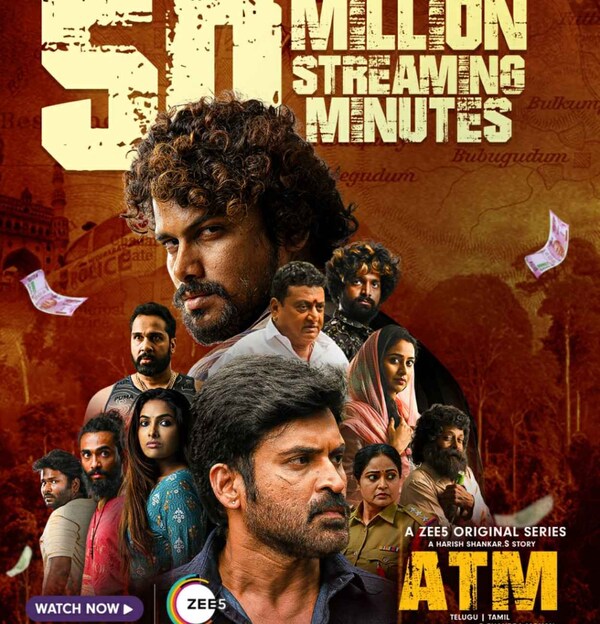 Zee 5's latest Telugu web series, ATM, created by Harish Shankar clocks 50 million views