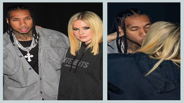 Avril Lavigne and Tyga confirm their romance, share a kiss at a Paris Fashion Week after party