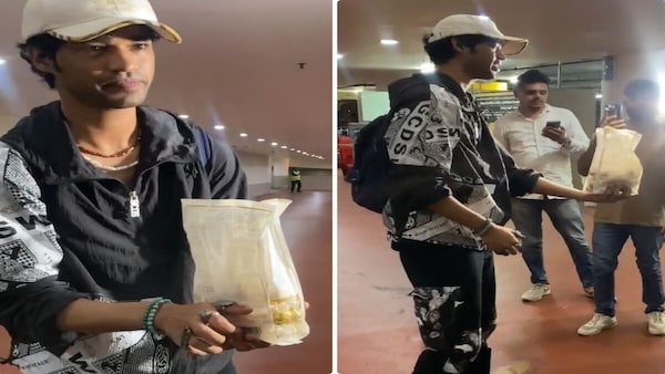 Watch: Babil Khan buys chocolates for paparazzi, jokes 'I am the first celebrity who goes around looking for paparazzi'