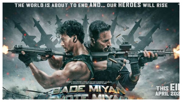 Akshay Kumar and Tiger Shroff go all guns blazing in the new poster of Bade Miyan Chote Miyan; Teaser out tomorrow
