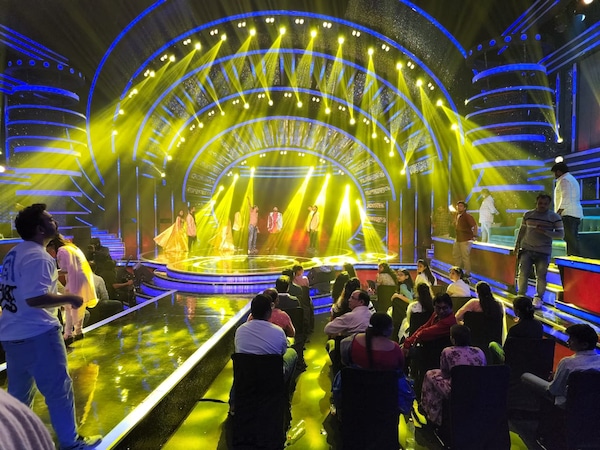 Balakrishna on the sets of Telugu Indian Idol