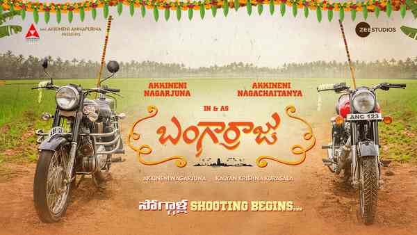 Akkineni Nagarjuna-Naga Chaitanya starrer Bangarraju goes on floors, makers unveil new poster