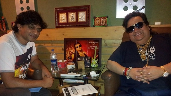Anoop Seelin with Bappi Lahiri
