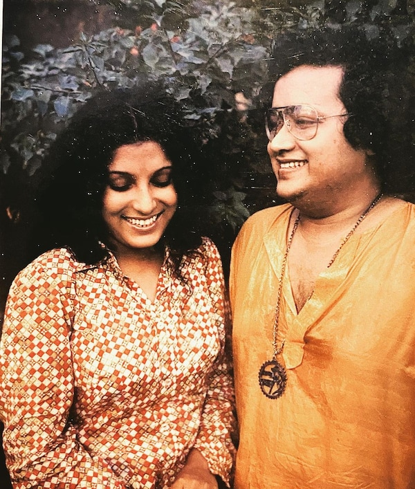 Bappi Lahiri with his partner