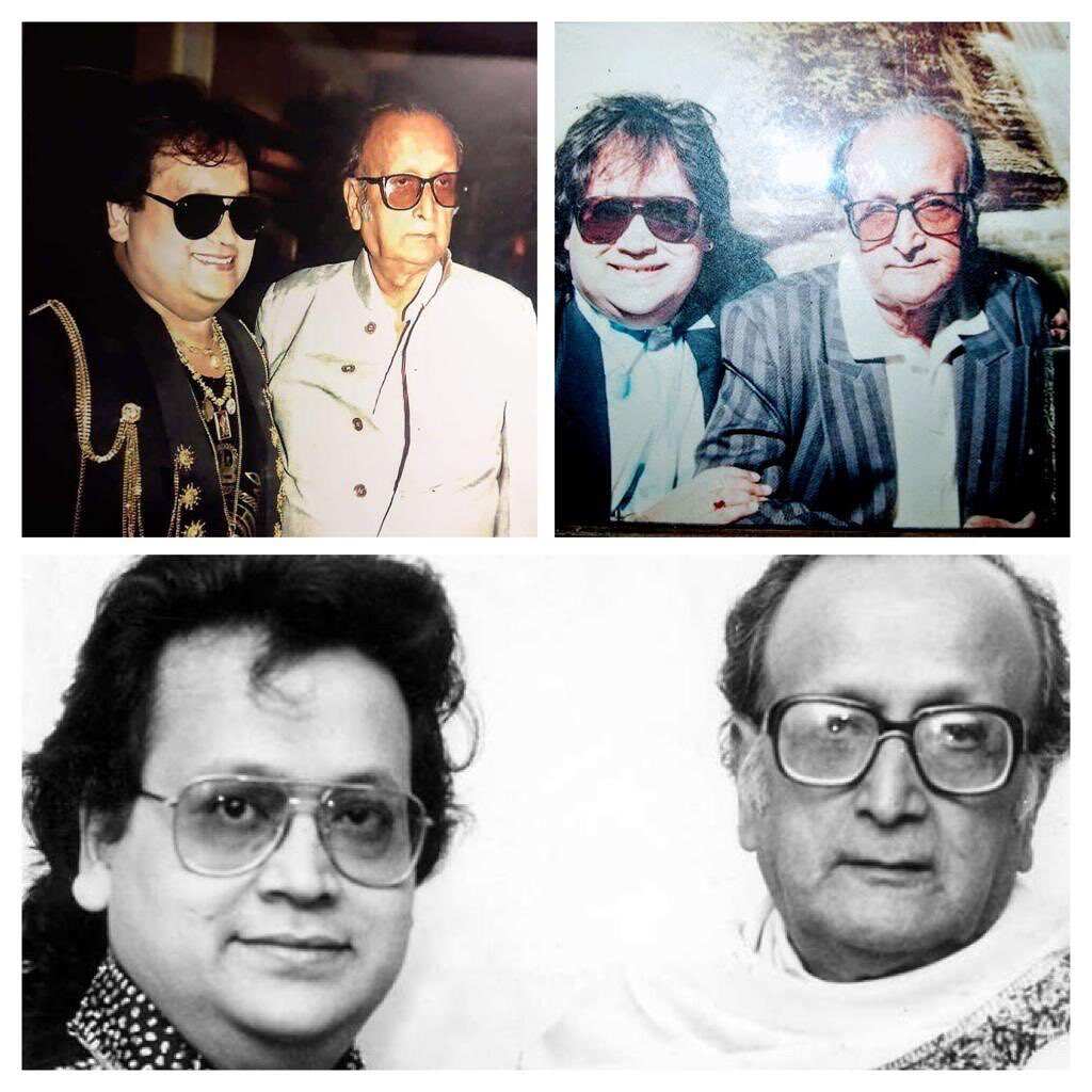 Bappi Lahiri with his father/Instagram