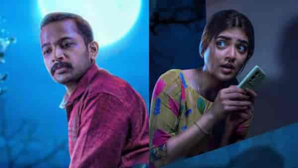 Basil Joseph and Nazriya Nazim Fahadh in Sookshmadarshini.