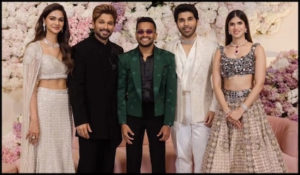Allu Arjun-Basil Joseph film loading? Malayalam filmmaker at Allu Sirish pre-wedding celeb sparks rumours