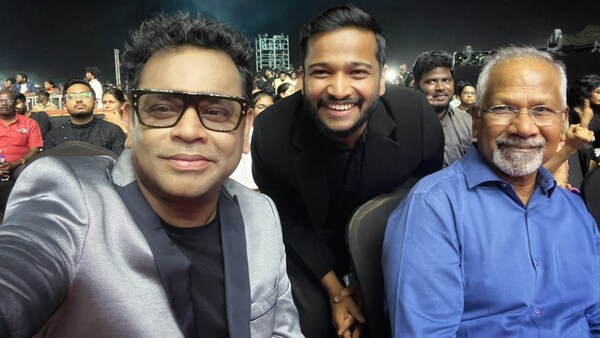 Basil Joseph has a fanboy moment with Ponniyin Selvan duo Mani Ratnam and AR Rahman