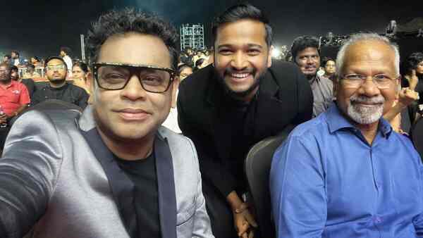 Basil Joseph has a fanboy moment with Ponniyin Selvan duo Mani Ratnam and AR Rahman