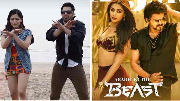 Rashmika Mandanna, Varun Dhawan enjoy dancing to viral song Arabic Kuthu from Vijay's Beast