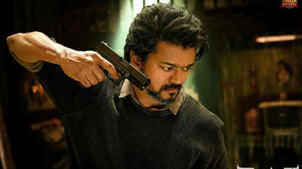 Beast: Vijay features with a gun in this unseen still from Nelson’s action comedy