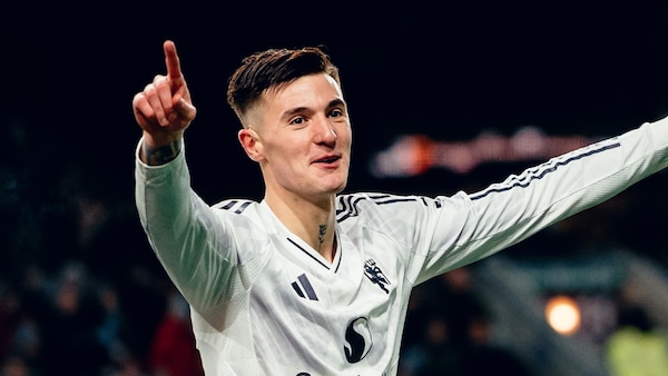 Benjamin Sesko scored a brace in the last match for Manchester United.