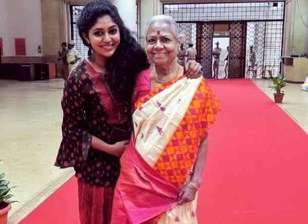 Samyukta Hornad with her late Grandmother, Bhargavi Narayan