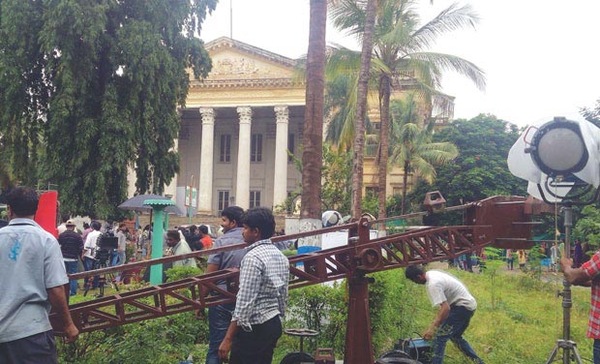 Bholaa Shakar shoot in Koti Women's college