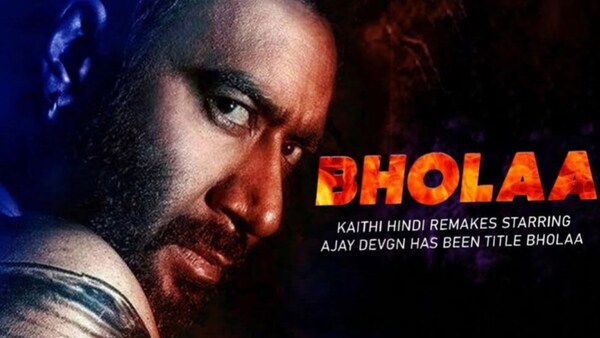 Bholaa poster: Ajay Devgn shares the first glimpse of his most challenging action-drama