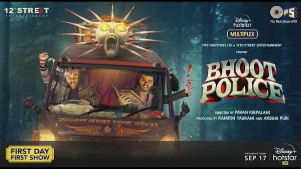 Bhoot Police quirky motion poster out: Saif Ali Khan and Arjun Kapoor go on ghost-hunting spree