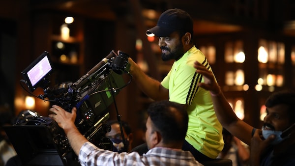 Bhuvan during the shoot of KGF