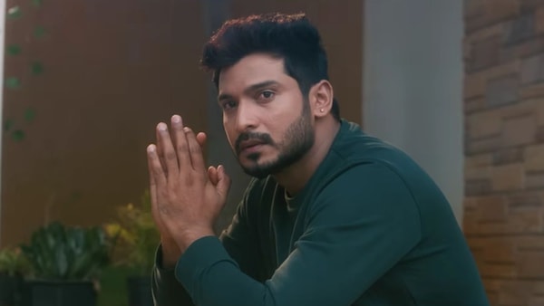Pramod in a still from Bhuvanam Gaganam