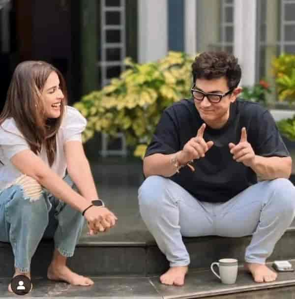 Aamir Khan and Genelia Deshmukh on the sets of Sitaare Zameen Par