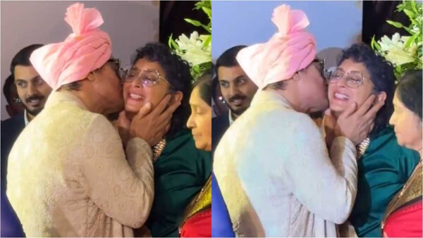 Aamir Khan kisses ex-wife Kiran Rao at daughter Ira Khan and Nupur Shikhare's wedding - See video