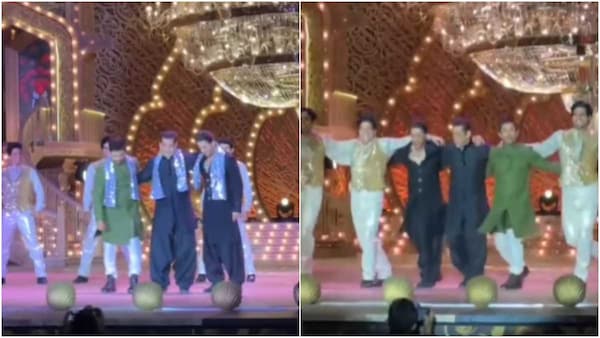 Shah Rukh Khan, Salman Khan and Aamir Khan's Nacho Nacho breaks the internet at Anant Ambani and Radhika Merchant’s pre-wedding function on Day 2, watch