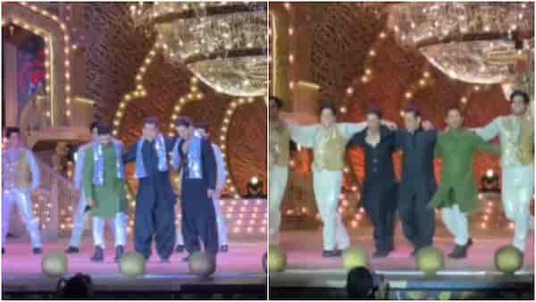 Shah Rukh Khan, Salman Khan and Aamir Khan's Nacho Nacho breaks the internet at Anant Ambani and Radhika Merchant’s pre-wedding function on Day 2, watch