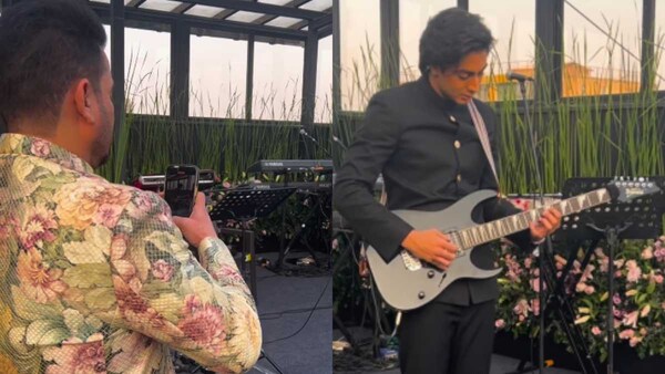 Arhaan Khan plays guitar at dad Arbaaz Khan's second wedding; actor proudly records it on phone | Watch